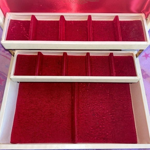 Excellent Vintage 1950s Tiered Jewelry Box - Picture 4 of 11